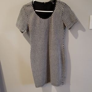 Forever 21 Checkered black and white mini dress